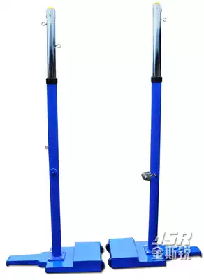 Promotion of new electroplated rod gear lifting movable cast iron volleyball column game ball rack Beach volleyball rack