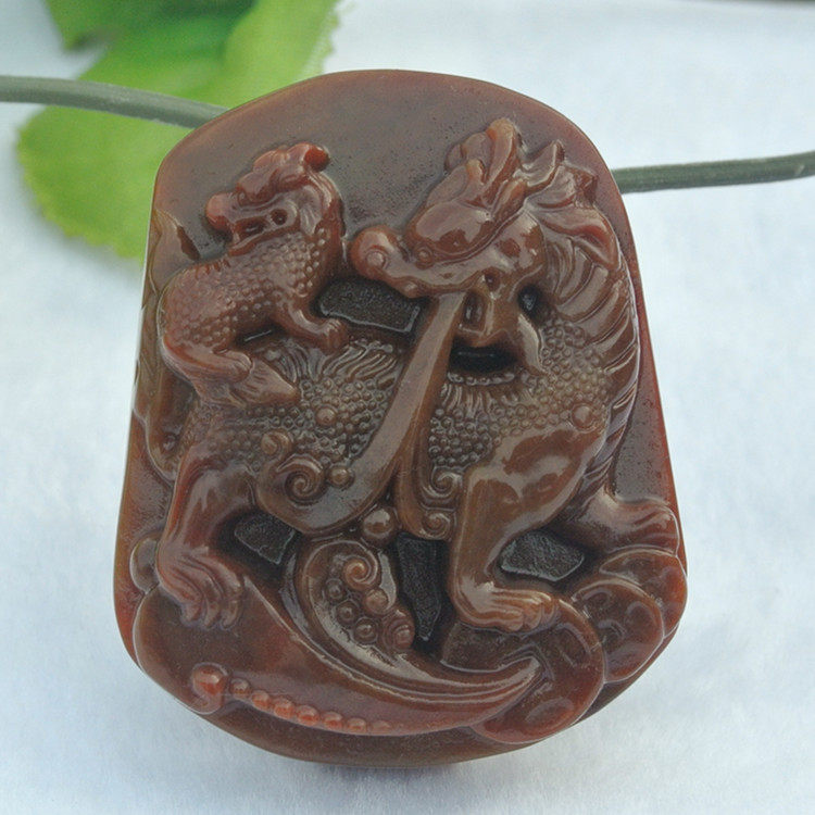 Yunnan Longling Huanglong Jade Belt Buckle Waist Pendant Jade Kylin Career Smooth Belt Waist Buckle Atmospheric Men's 2