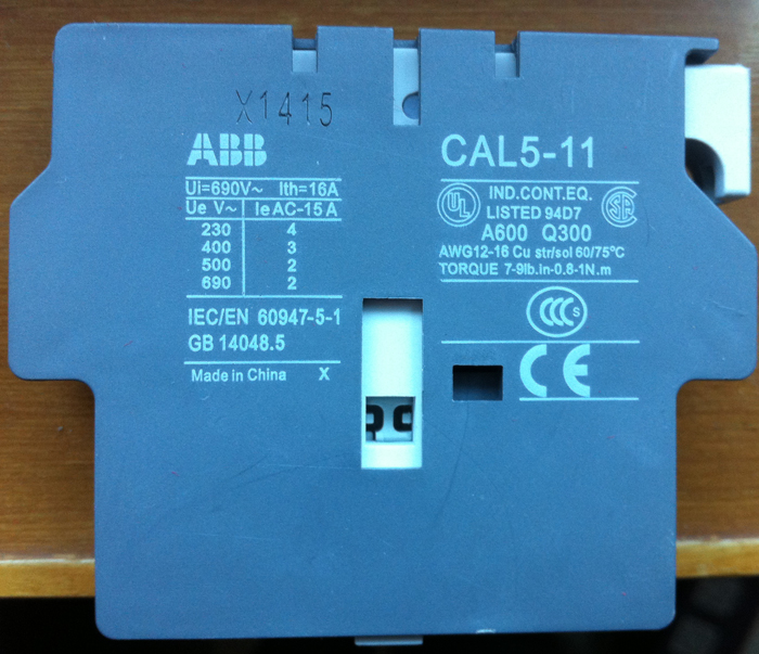 ABB contactor accessory CAL5-11 CAL5-11 1NO 1NC 1NC bulk current supply-Taobao
