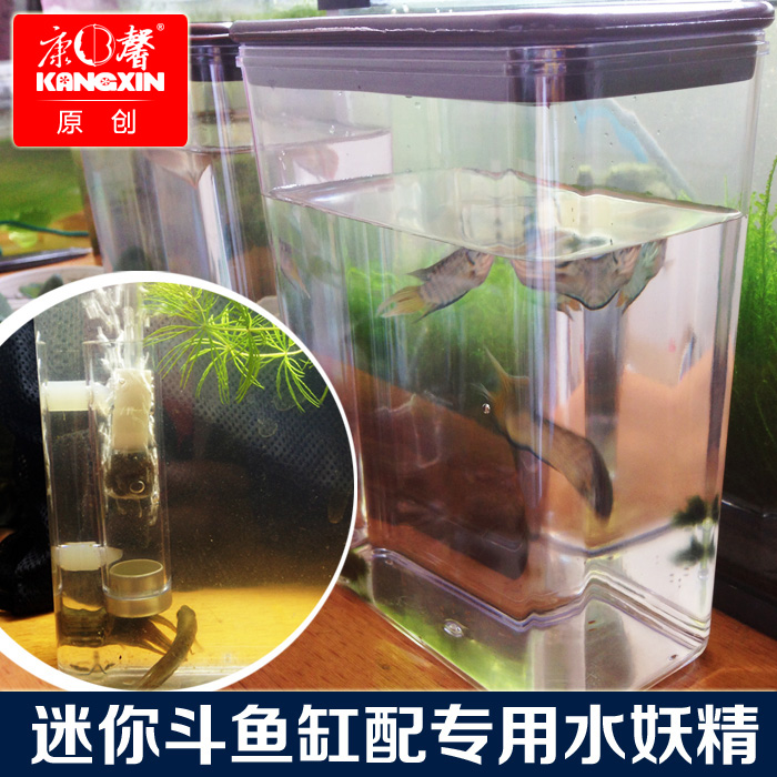 Kang Xin selected mini betta fish tank Fish tank with mini water fairy miniature nitrifying bacteria lamp fish tank