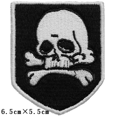 Skull Armband Cloth Stickers Clothes Stickers Embroidered Labels Labels Cloth Labels Customized Velcro