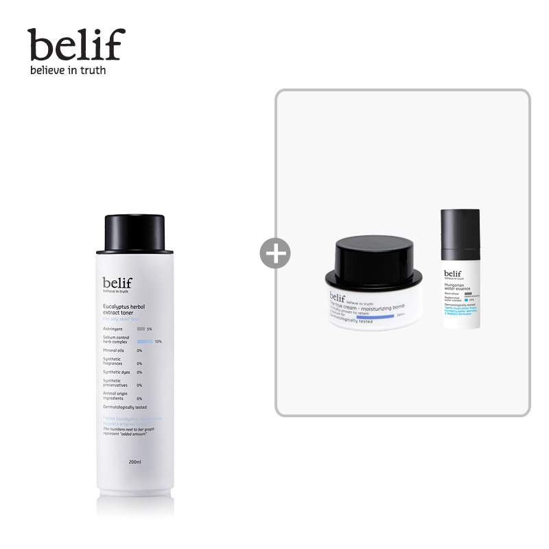 韩国LG直邮belif/碧硏菲 尤加利清爽控油化妆水 200ml 补水提亮