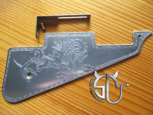 Personality small dinosaur handmade aluminum alloy protective plate gibson EPI LP can be set-Taobao