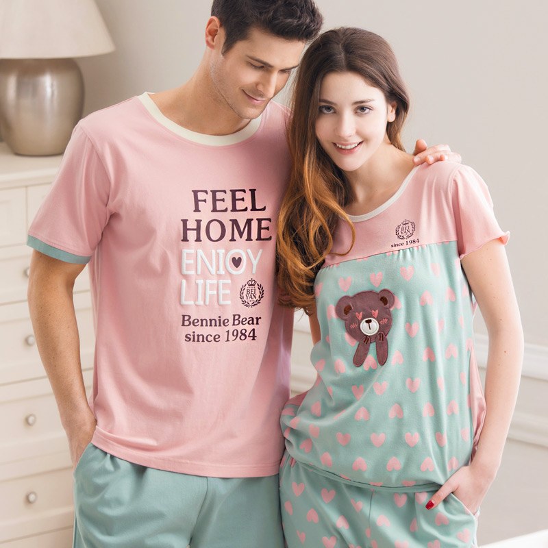 Pyjama mixte en Coton à manche courte - Ref 3005129 Image 1