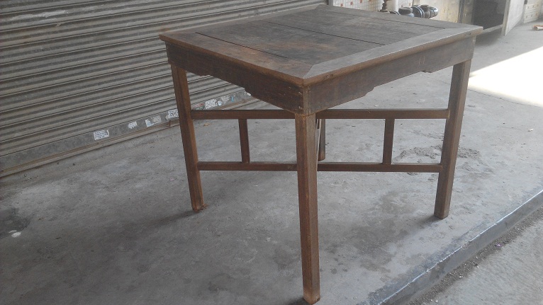 Iron Lie wood Six Sendai Table 91 *91 * 87 Classical furnishings Ming and Qing furnishings Ming and Qing Republic of China Furniture-Taobao