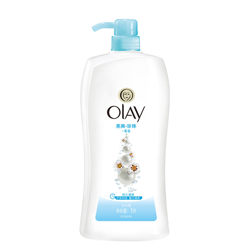 OLAY玉兰油美白清爽沐浴露乳液1000ml/1L 大瓶装清凉舒爽泡沫正品