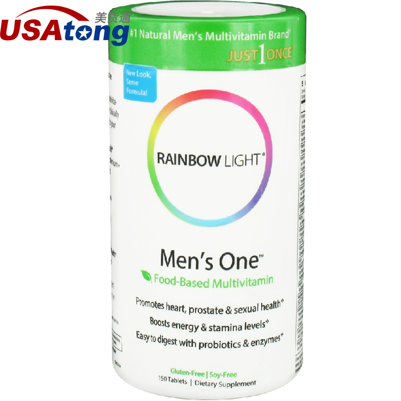 Rainbow Light/ 每日一片男性男士黄金综合维生素 150片
