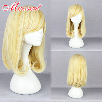 taobao agent Mcoser anime wig Japanese Harajuku super cute lolita wigs/daily cos wig light yellow