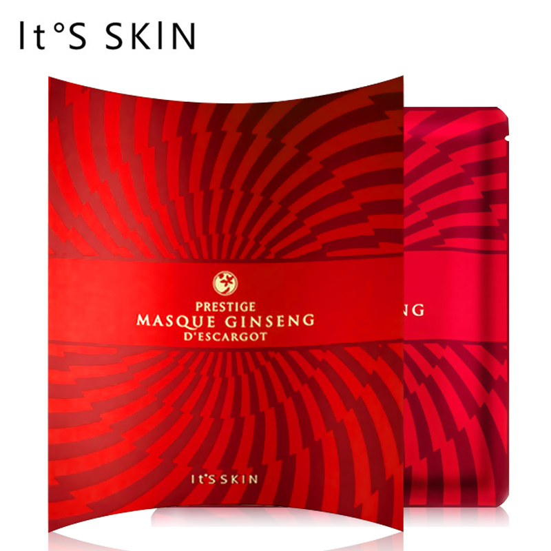 韩国It's Skin/伊思 红参蜗牛修复面膜保湿淡化细纹直邮正品韩国