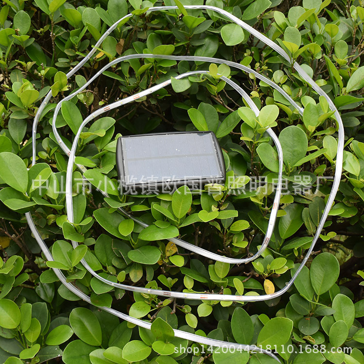 Factory direct sales solar light strip outdoor solar LED light string waterproof household landscape light strip 5 meters