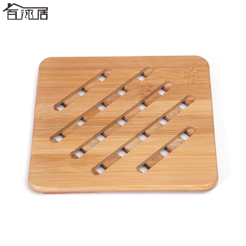 百沐居竹制碗垫锅垫盘垫茶道杯垫防滑防水隔热餐桌垫现代欧式创意
