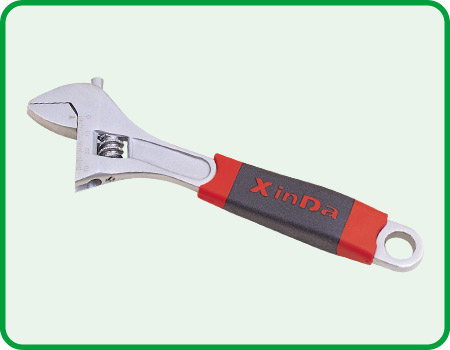 NantonXinda tool 10 inch rubber and plastic handle adjustable wrench XD-4008