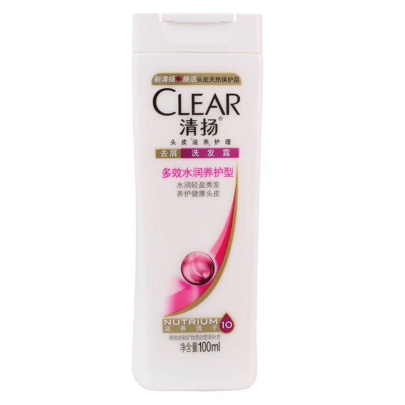 【天猫超市】清扬去屑洗发露多效水润养护型白瓶 100ml