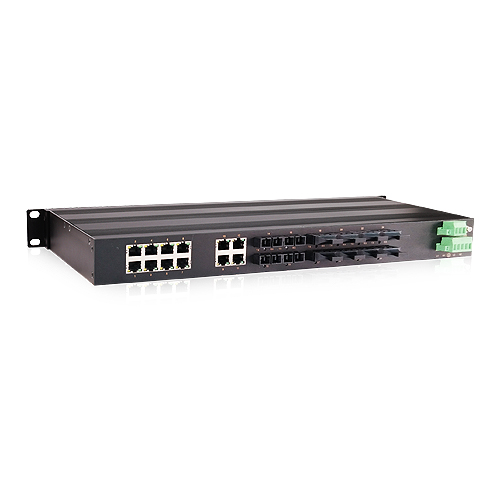 Industrial grade 100 megabit 8 light 16 electric switch Ethernet switch rack - type AC 220V power supply