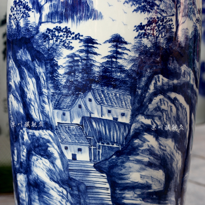 Jingdezhen porcelain ceramics hand - made splendid sunvo large vases, sitting room of Chinese style household furnishing articles of handicraft