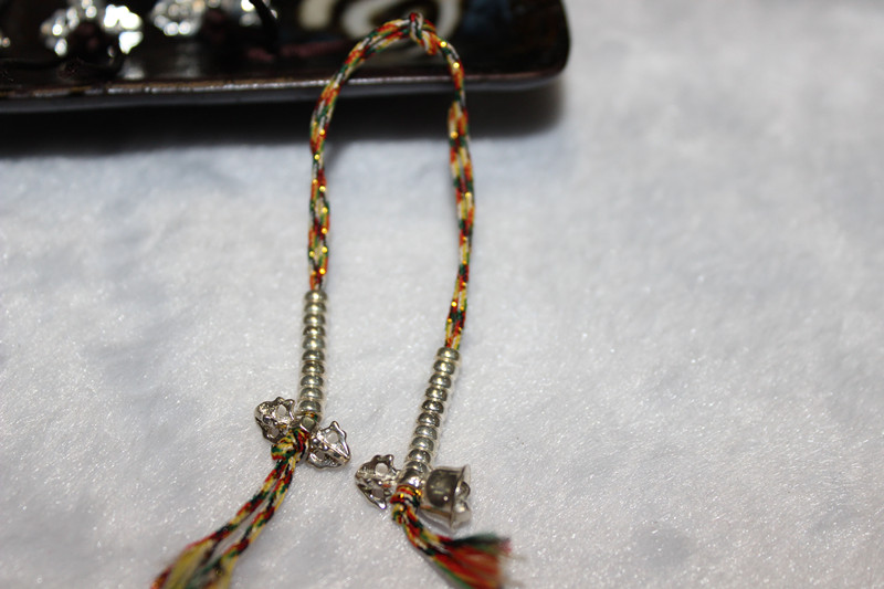 925 Silver Diamond Bell Pestle Counter Buddha Pearl Counter Pure Silver Small application 5 --- 8 Hoover Pearl