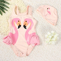 Áo tắm trẻ em nổ bộ đồ bơi trẻ em trẻ em thiên nga đen áo tắm một mảnh áo tắm bé flamingo 1-3-6-10 tuổi quần áo trẻ sơ sinh