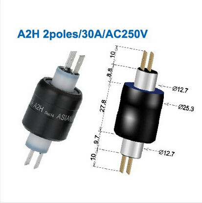 siantool mercury slip ring A2H mercury connector 2-way 30A mercury connector connector