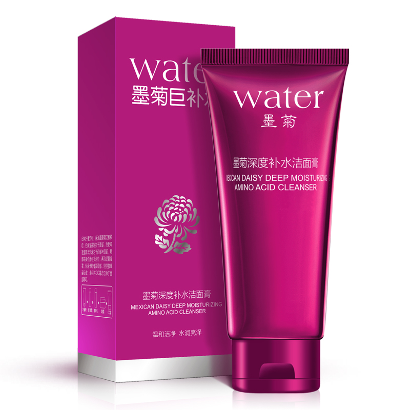 泊泉雅墨菊深度补水洁面乳膏男女士洗面奶深度清洁控油去黑头