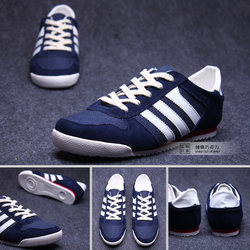 Summer ສາມແຖບຕາຫນ່າງ trendy low-top linen casual shoes Korean style sports outdoor breathable lightweight Forrest Gump skateboard shoes