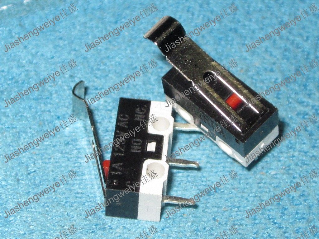 Mouse switch button three-legged with curved handle upward bending light switch micro switch stroke 1A 125V