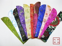 Silk ancient women's fan set Chinese style Japanese handmade fan bag brocade silk embroidery folding fan fan bag
