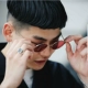 Punk châu Âu và Mỹ đường phố retro nhỏ kính râm nữ kính râm phẳng siêu hẹp mô hình thủy triều với cận thị có độ