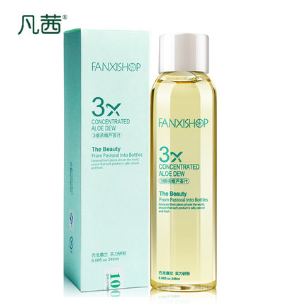 凡茜3倍浓缩芦荟汁246ml爽肤水芦荟水原汁补水保湿保质期2017.3