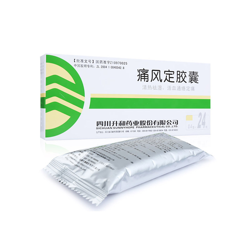 升和 痛风定胶囊 0.4g*24粒/盒