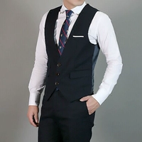 Hàn Quốc mua vest vest nam vest phiên bản Hàn Quốc của doanh nghiệp tự tu trang phục vest chuyên nghiệp - Áo thể thao áo khoác the thao nữ adidas