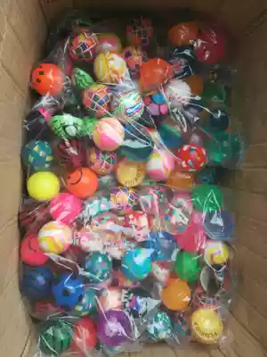45 Egg twisting machine Jumping ball bouncing ball Children's toy jumping ball color jumping ball baby hand grab
