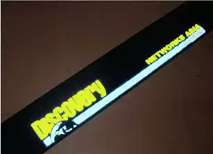 Reflective car windshield sticker front stop exploration discovery car sticker