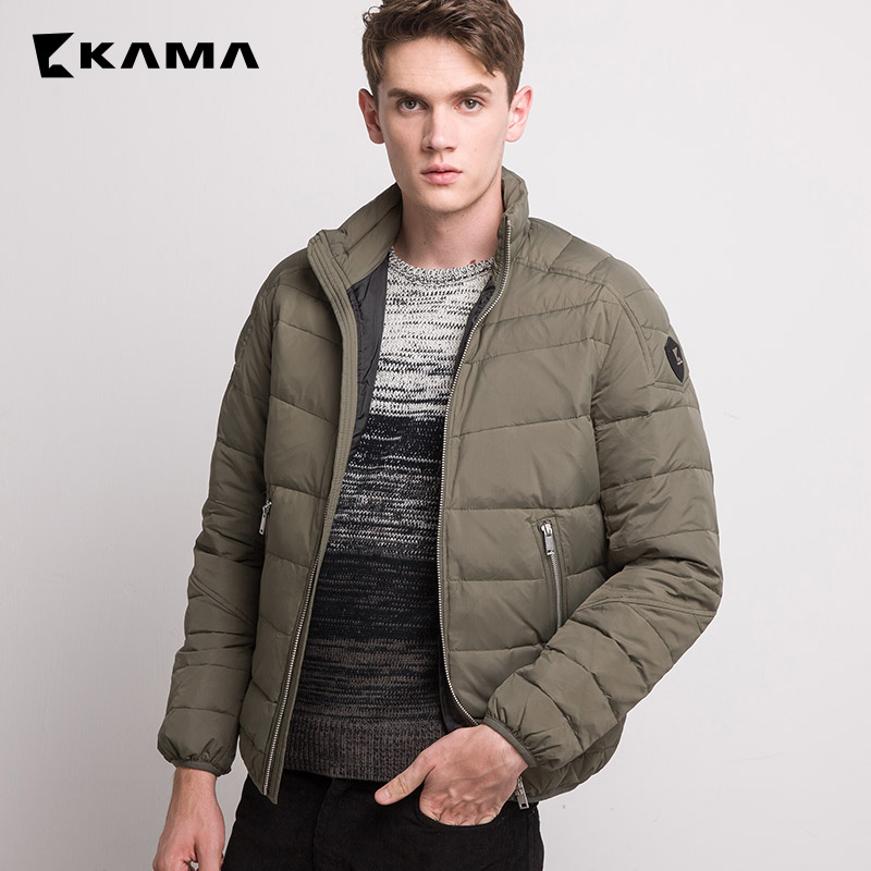 KAMA 卡玛 加厚男式羽绒服 天猫优惠券折后￥99包邮（￥249-150）3色可选 M码含绒量190g