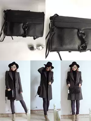 美代购rebecca Minkoff瑞贝卡明可夫女包大号mac黑金链正品