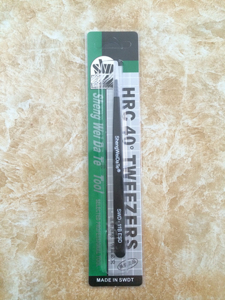 Stainless Steel Tweezers Tweezers Set Anti-Static Tweezers Bird's Nest Hair Picking Tweezers Elbow Tweezers Fine Tip