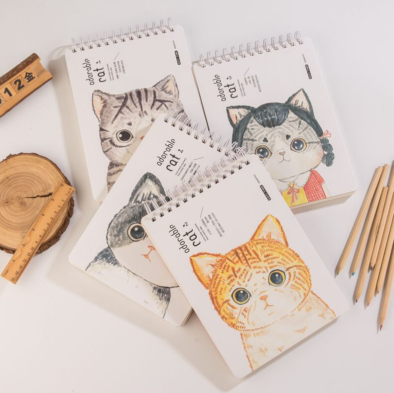 Sprout 16K sketch of creative coil hand painted graffiti painting book blank white paper book