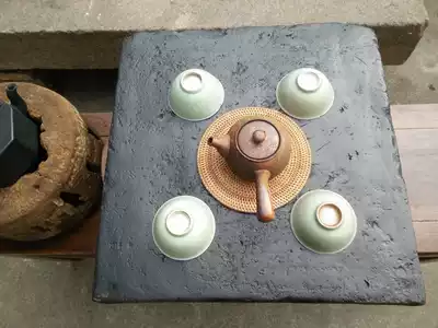 Qing Dynasty official kiln Beijing bricks * gold bricks can be made tea table * dry bubble table bag old bag real Japanese tea ceremony