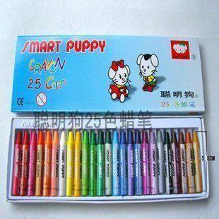 Crane with 25 color crayon