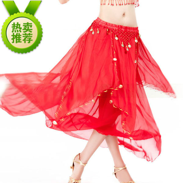 Belly Leather Dance Dress Belly Dance Snowspun Skirt Big Skirt Belly Dance Down Belly Dance Dress-Taobao