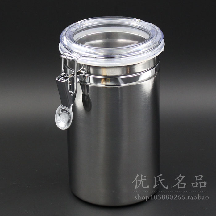 Large stainless steel moisturizing tank Humidor box Pipe silk moisturizing tank Sealing tank Pipe and smoking accessories