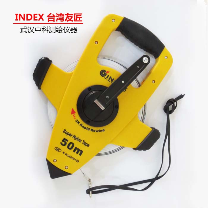 Taiwan You Carpenter INDEX Nailong 50 meters steel tape measure three times the speed of XKB5010 NSL-50 portable nylon coating