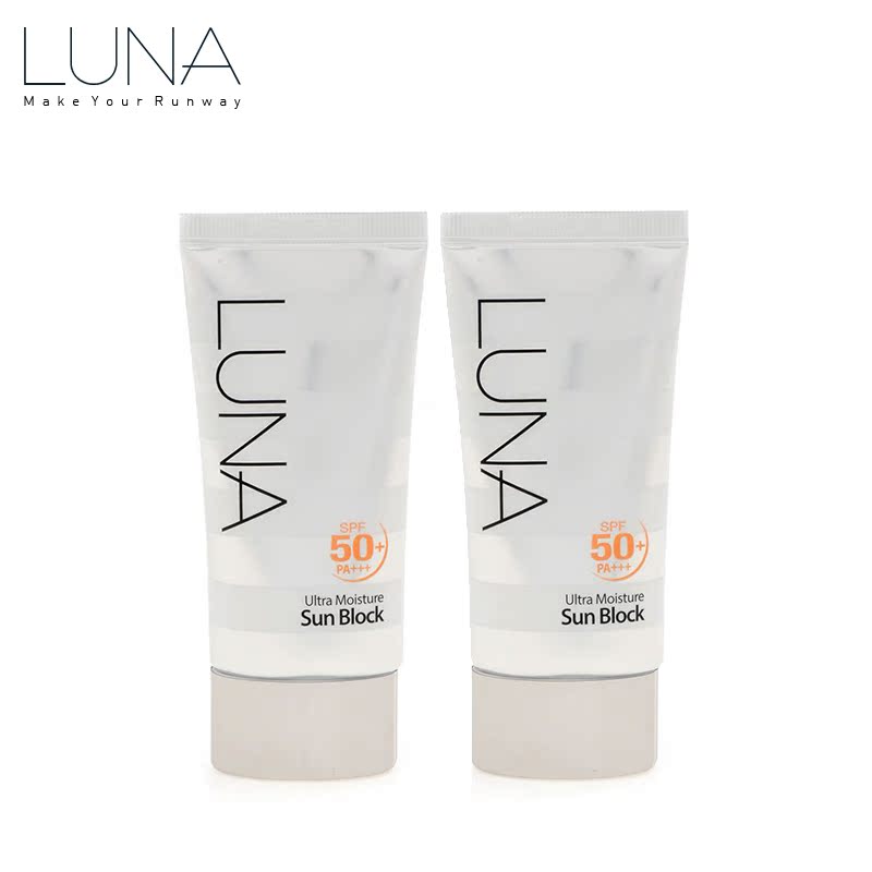 韩国正品LUNA 持久水润防晒霜45ml SPA50+ / PA+++特惠组合1+1