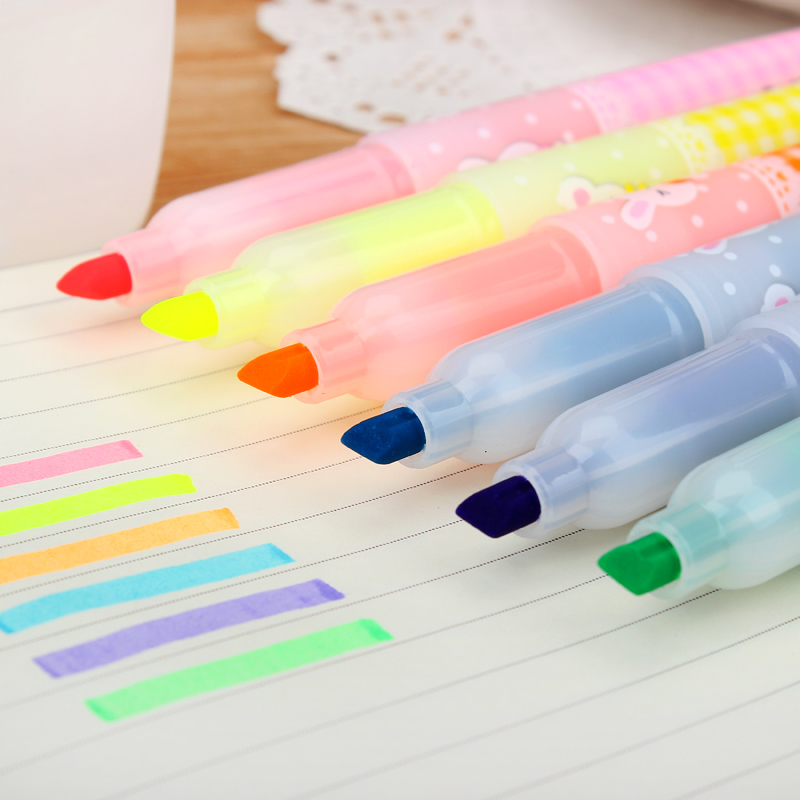 Hobby Fluorescent Pen Hobby 6252 Color Mark Pen Marker Pen Square Head Advertising Pen Spray Plotter Pen