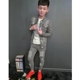 Mùa xuân và mùa thu xã hội Linh Boy Boy Áo khoác denim Quần hai dây Bộ đôi nam nữ Áo khoác thời trang shop đồ nam Bộ đồ