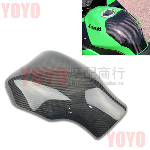 Suitable for Kawasaki Ninja Ninja 250 08 08 to 11 modified true carbon fiber tank protection cover completely new