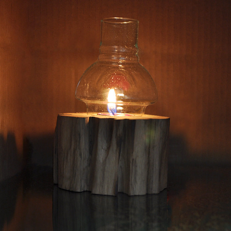 Thai Crafts Gifts Swing to Southeast Asian specialities Decorative Solid Wood Creative Original Eco Teak Candlelit Candlelit Romantic candlesticks