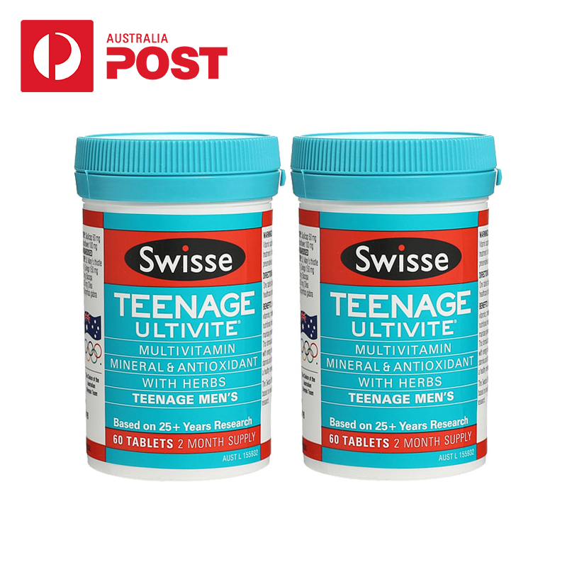 Swisse 青少年复合维生素片60粒*2瓶 儿童男孩专用澳洲进口保健品