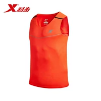 Xtep nam thể thao vest tay áo thun thoải mái của nam giới chạy thể dục áo thun áo thun thể thao có cổ