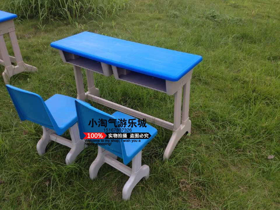 Usd 25 94 Pre School Double Table Chair Plastic Learning Desk