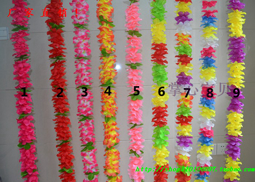 Hawaii lei games flower rope skipping dance chorus lei wedding car decoration welcome champion opening ceremony